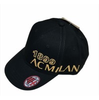 Cappellino Milan ufficiale nero con scritte oro
